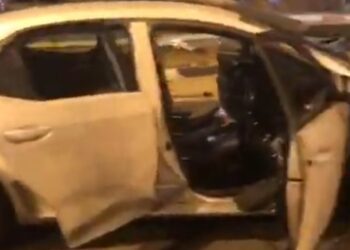 תיעוד: הרכב שהתפוצץ  ברחוב חיל התותחנים בראשל"צ: בן 50 נפצע קל