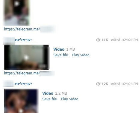 חשד: הפיצו מאות תמונות וסרטוני עירום של קטינות בקבוצה הטלגרם הסודית "שיתופים"