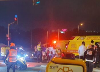 גנב רכב דרס שוטר מג"ב ופצע אותו קשה במחסום סמוך לשוהם