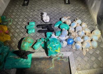 לוד: קוקאין בשווי כ-6 מיליון שקל ואמל"ח אותרו בבור באדמה בחצר בית פרטי