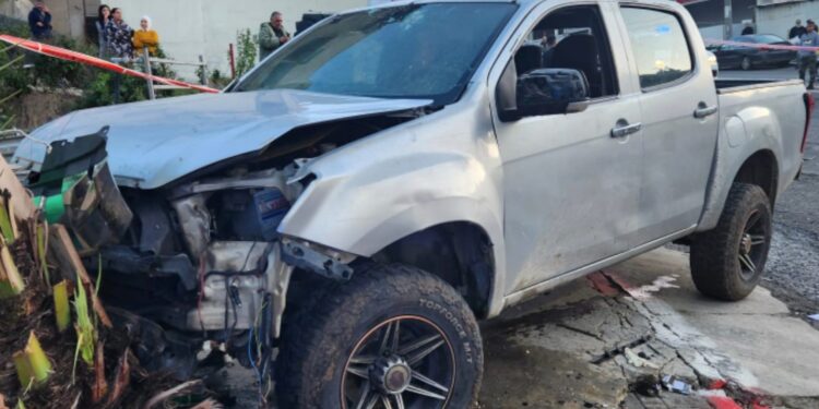 פיצוץ רכב באום אל פאחם: שני מוכרים למשטרה נפצעו באורח קשה ובינוני