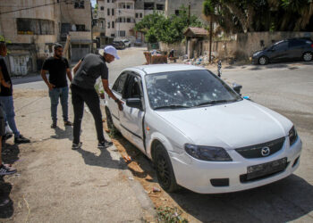 קלנסווה. ירי לעבר בית מגורים צילום: פלאש 90