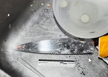 הסגין ששימשה את האישה לדקירת בן זוגה