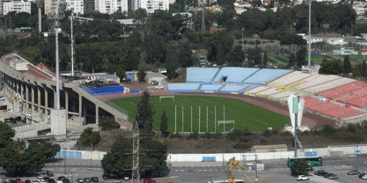 איצטדיון ר"ג. זירת האירוע הראשוני צילום: פלאש 90